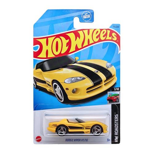 Image of Hot Wheels 2024 92 Dodge Viper RT /10 HW Exotics Ages 3 and Up (Yellow)