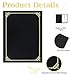 Certificate Holders 8.5x11 Inch Diploma Cover 10 Pack Black Certificate Covers with Gold Foil Border Certificate Folders for Letter Size 8.5 x 11 Inch Graduation Award Certificates Cardstock Documents