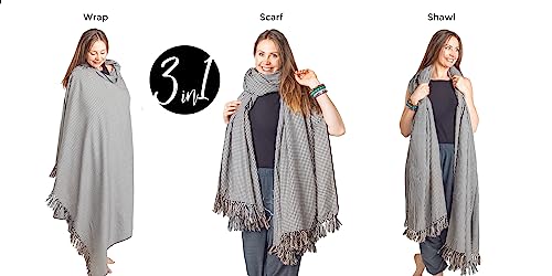 Om Shanti Crafts Meditation Shawl Meditation Blanket Prayer Shawl for Men Women2