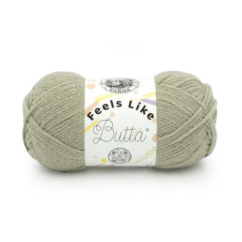 Image of Lion Brand Yarn, Feels Like Butta Soft Crochet Yarn, Fern, Green, 1 Pack