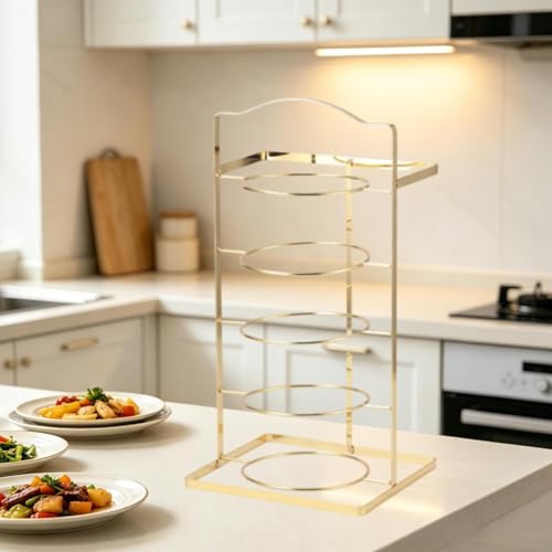 Milageto estantería de cocina dorada para decoración de habitaciones 6