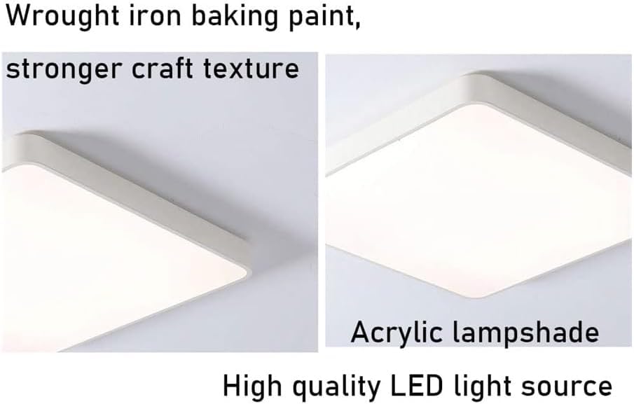 Plafonnier LED économe en énergie moderne avec éclairage 3 couleurs