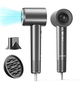 Hair Dryer: 150000 RPM Portable Professional High Speed Ionic Blow Dryer for Fast Drying, 500 Mil...