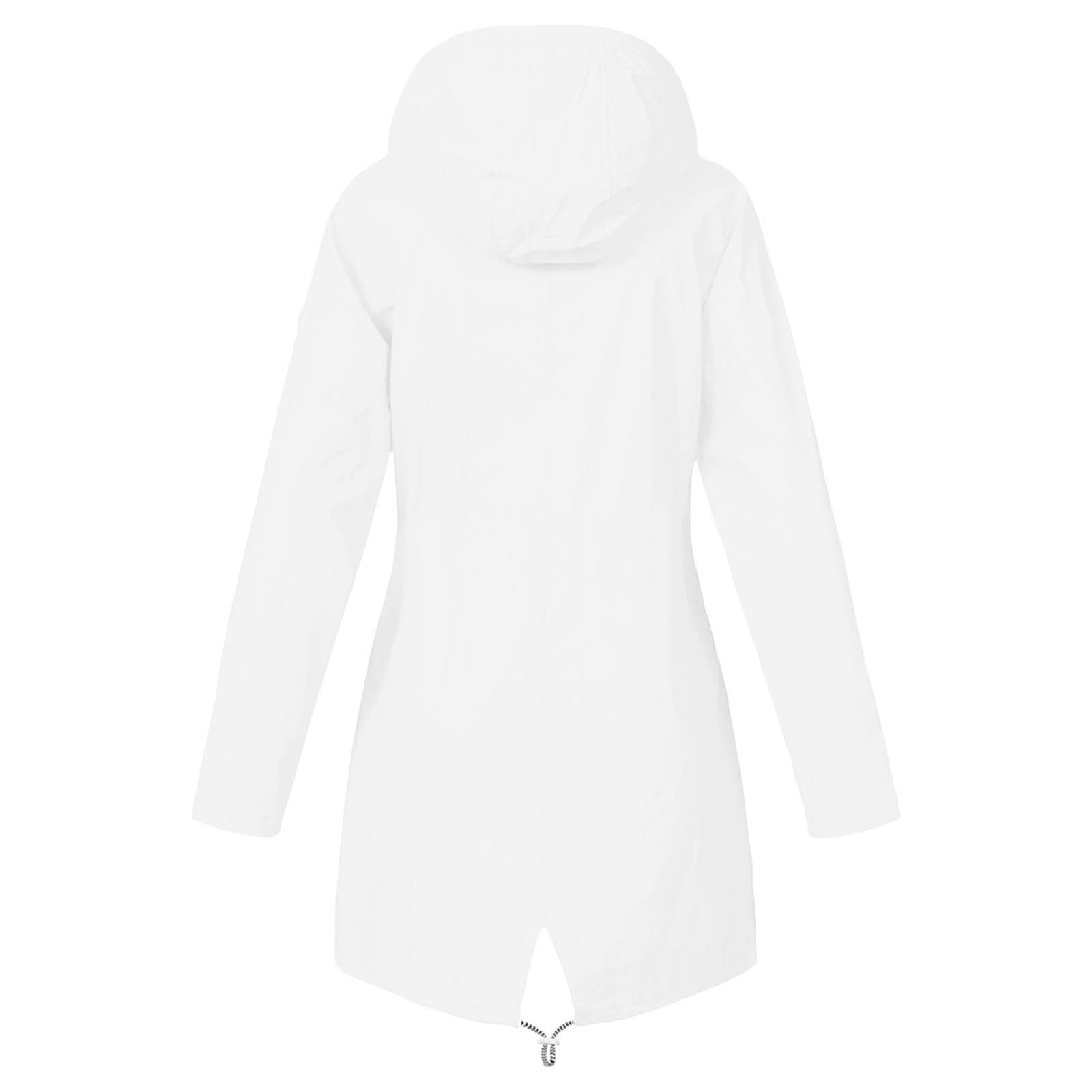 Chaqueta impermeable lisa para niñas, ligera y cómoda para todo tipo de clima. Diseño fácil de poner y quitar.
