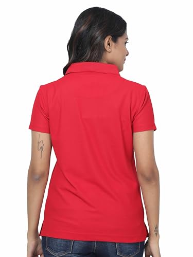 Image of STELLERS Women's Premium Polo T-Shirt, Regular Fit | Odour Resistant | Wrinkle Free | Quick Dry | Stretchable | Lightweight | Breathable | Sustainable | Anti-Static | Feather Touch Feel