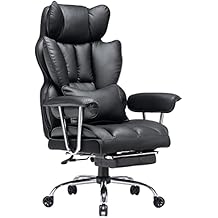 Efomao Black Chair (Big, High Back, Swivel)