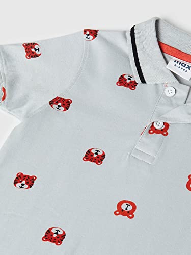 Image of Max Boys Printed Polo Neck T-Shirt