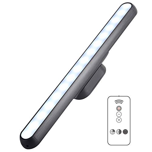 OriFiil Under Cabinet Light Bar, Touch Remote Control LED Wall Lamp, 5W Built-in 2000mAh Battery with Magnetic Mount for Kitchen, Counter, Closet, Makeup Mirror, Bedside Reading Lights