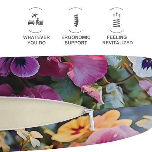 Almohada cervical de espuma viscoelástica portátil miniatura 5