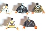 LEGO INDIANA JONES - 5 SELTENE OBERKÖRPER - WILLIE SCOTT, MUTT WILLIAMS, CEMETERY WARRIOR, ELSA SCHNEIDER, HENRY JONES.