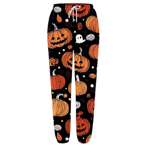 Women Halloween Sweatpants Adult High Waisted Bottom Baggy Lounge Bottoms Sporty Active Joggers Pants with Pockets3