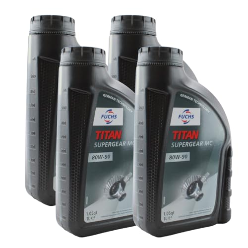 Fuchs 4 Liter TITAN SUPERGEAR MC SAE 80W-90 Gear Oil (4 x 1L)