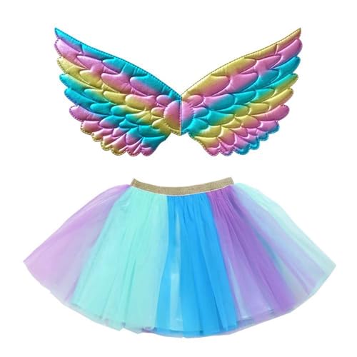 Generisch Falda de ballet para niños y niñas, azul, 9-11 años