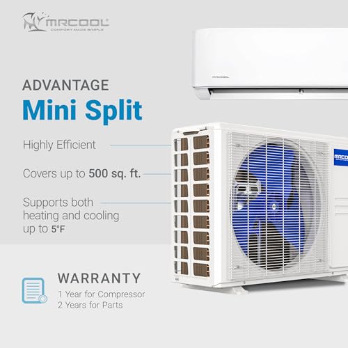 MRCOOL 12000 BTU 230V Ductless Inverter Mini Split Air Conditioner & Heat Pump System, Advantage Series - Wall-Mounted A - Additional View