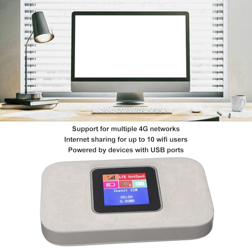 Image of 4G LTE Mobile Hotspot, Plug and Play & No SIM Card Required, Portable USB WiFi Router for Europe, Connect Up to 10 Devices for Phone Laptop Smart TV