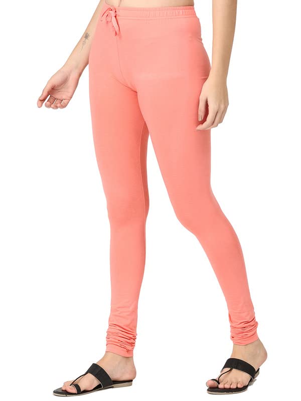 Image of Robinbosky Cotton Churidhar Leggings for Women - Stylish, Stretchable & Flattering Fit for All-Day Comfort