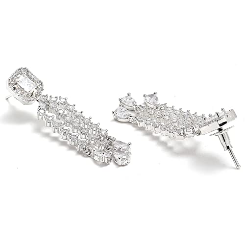 American Diamond Floral Choker Necklace Set