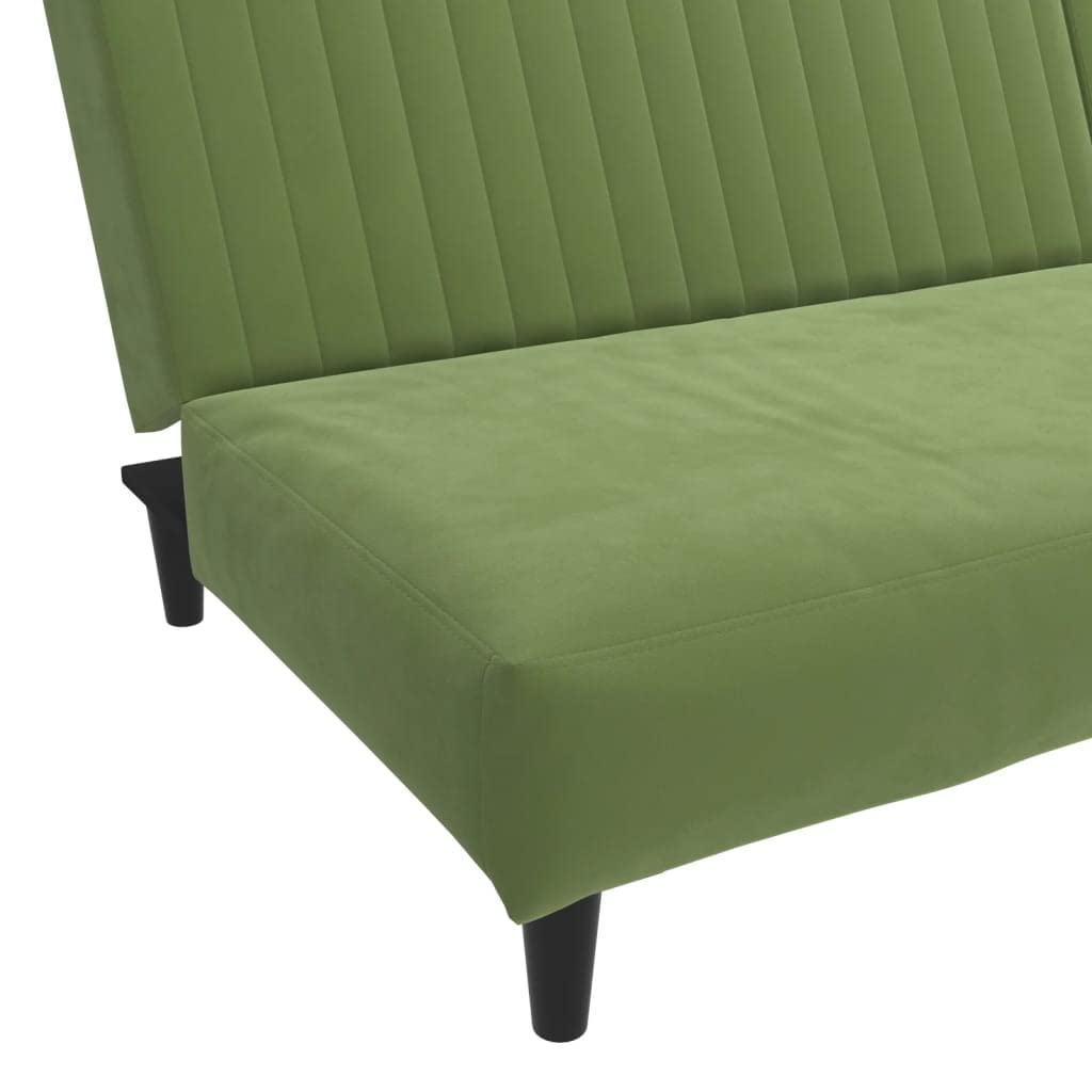 sofás de Dos plazas,Sofa 120 cm,Sofa Cama Dos plazas,Sofá Cama de 2 plazas Terciopelo Verde claroAdecuado para salón, Dormitorio