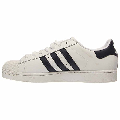 adidas Originals mens Legacy Superstar fashion sneakers, White/New Navy/White, 10 US4