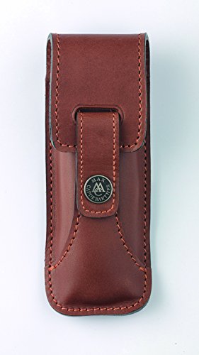 Max Capdebarthes 47813 Etui « Randonneur Prestige », Cuir « Pérou », Port horiz/vertil Couteaux forts de 12/13 cm de Manche.