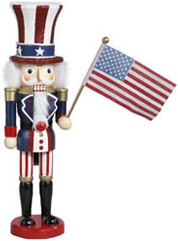 Uncle Sam Decorations Nutcracker Figurine [ED34 C6059]