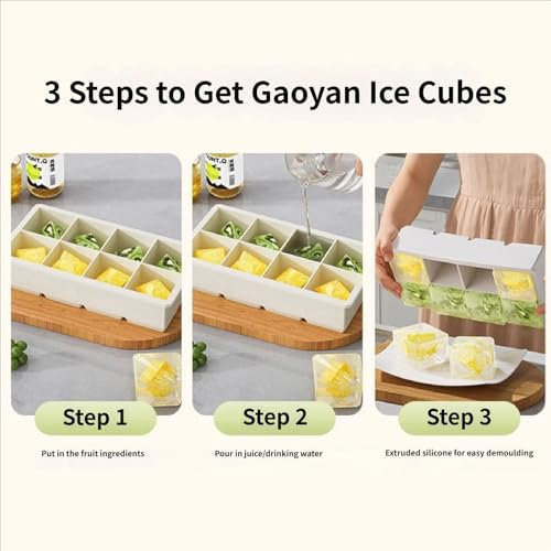 Molde de silicona para cubos de hielo con tapa miniatura 3