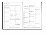 Terminer A5, Leder schwarz 2026: Schwarzer Terminkalender mit hochwertigem Kunstledereinband. Wochenplaner mit Zitaten und Lesebändchen. Taschenkalender 2026 zum Planen von Terminen.