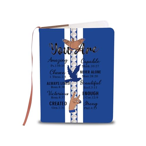 Cuaderno de cuero LQRI, el regalo de hermandad ideal para mujeres con versículo bíblico