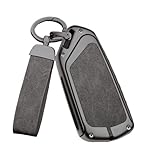 Coque de protection en alliage de zinc for clé de voiture, Compatible pour VW Golf 8 MK8 2020 et Skoda Minolta A8 2021. Accessoires de voiture(Black and gray D)