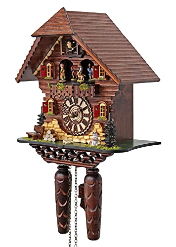Trenkle Quartz Cuckoo Clock Black Forest House With Music, Turning Dancers Tu 469 Qmt Hzzg #TOP2