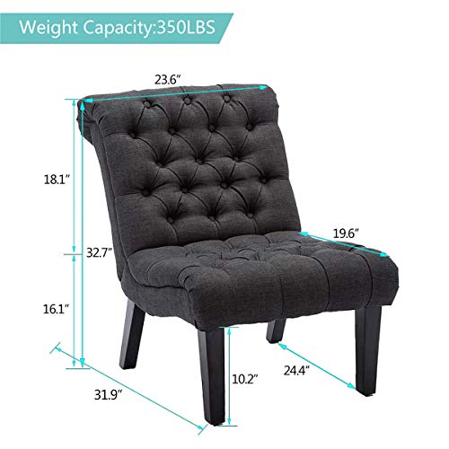 Sillón Plegable Acogedor Gris miniatura 2