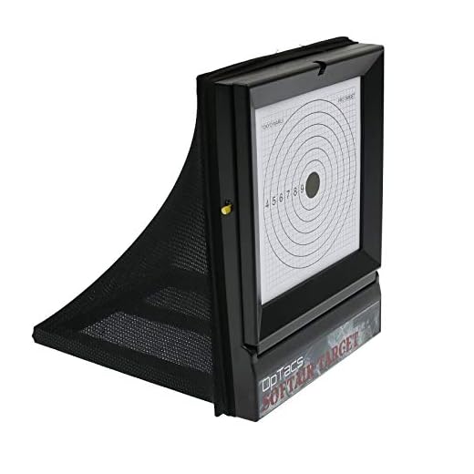 OpTacs - Softair Ziel Target Airsoft Kugelfang - Zielscheibe inkl. Pendelziel und Zielscheiben Zubehör für Air Soft Waffen und CO² Pistole mit Kugeln