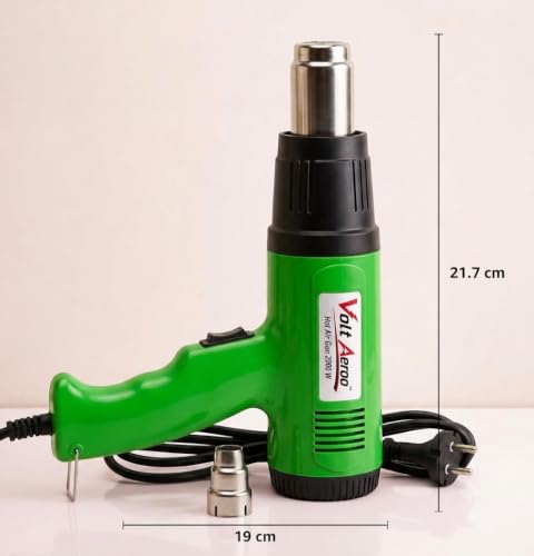 Image of Hot Air Gun 2000W, High Speed Heat Gun Machine | Dual Temperature 400C - 550C | Copper Motor | Hot Air Gun Machine for Electronic Tasks, Paint Removing, Shrink Wrapping