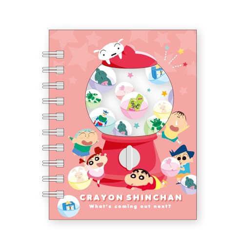 ティーズファクトリー クレヨンしんちゃん 窓付きミニリングメモ がちゃがちゃ H10.3×W8.2×D1.5cm KS-5543382GC