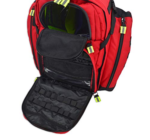 Lightning X TacMed Modular ALS O2 Trauma Backpack w/Advanced Stocked Fill Kit D - RED