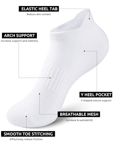 10 Pairs Kids Socks for Boys Girls Low Cut Athletic Ankle Socks Half Cushioned Crew Cotton No Show Socks4