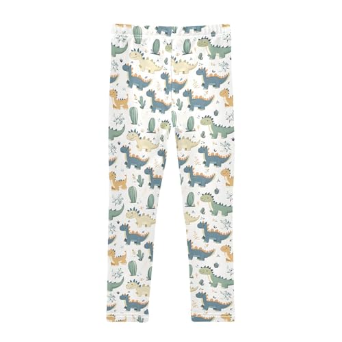 Animal Dinosaur Cactus Girls Leggings Soft Stretch Workout Yoga Dance Pants for Kids Casual Tights2