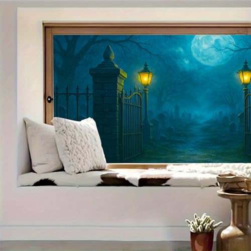 Vinilo Decorativo Halloween 39.3x17.7 pulgadas miniatura 2