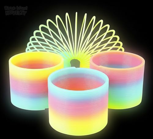 Image of Rhode Island Novelty 3 Inch Glow-in-The-Dark Coil Spring, One per Order