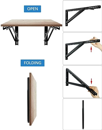 Équerre pliante pour table murale escamotable dans un petit espace 600mm - 5