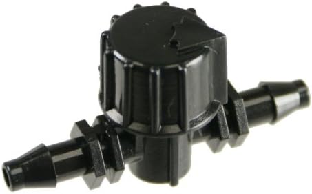 Antelco Barbed 1/4" (.18") Tubing Coupling Valve for Drip Irrigation Systems- 100 Pack (Part 42155)