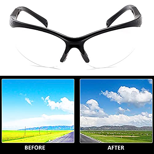 BKJJ Lunettes de Soleil Sport Polarisée Lunettes de Vélo Homme Femme Lunette de Soleil Protection UV400, pour Conduite Vélo Pêche Course à Pied Golf Ski 3 pièces - Image 4