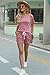 WIHOLL 2 Piece Lounge Sets for Women Casual Summer Outfits Pink L