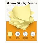 Sticky Notes 3x3 in 3600 Sheets 48 Pads Yellow Self-Stick Memo Pads Clean Removal Durable Adhesive for Office School Home 75 Sheets/pad - Image 4