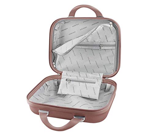 Kit Mala 360 c/ 4 Rodinhas DREAM a Bordo Aceito (ANAC) (55x35x20) + Frasqueira Bagagem de Mão Jacki