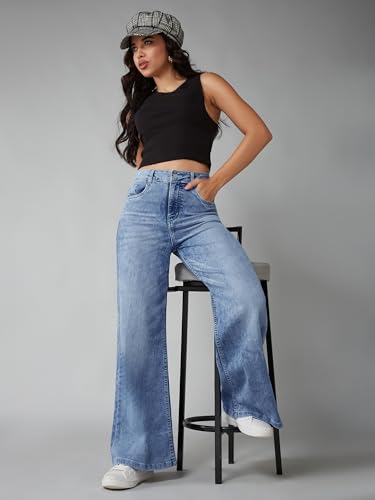 Image of Dolce Crudo Women's High Waist Straight Fit Jeans