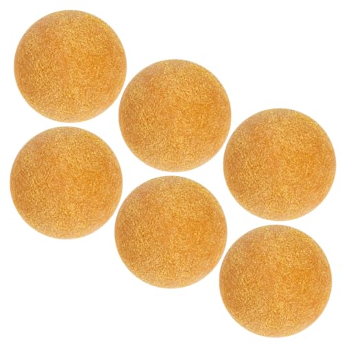 BRIGHTFUFU 6Pcs Foosball Balls for Table Football Replacement Soccer Balls Compatible with Standard Foosball Tables for Home Recreation and Tabletop Soccer Games