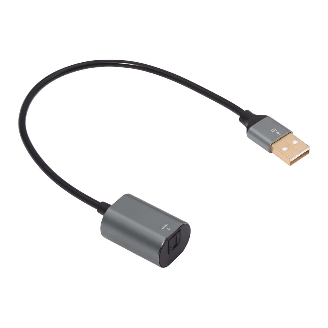 chenyang USB to Optical Audio Cable,USB A Male to Toslink Female Digital Optical Audio Cable for Music/Gaming/Film/TV 0.2M