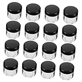 TOVINANNA 20 piezas Unidades Envases Redondos Transparentes para Cremas Tarros Cosméticos Reutilizables y Prácticos para Muestras y Lociones Diseño Ligero y Portátil para Viaje