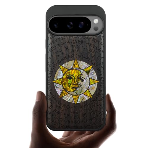 Carveit Google Pixel 10/10 Pro�Ή� �P�[�X �ؐ� (������-���z�_�ƌ��_�̏Ɩ�) | ��ŃC�����C/�ۛ� �V�R��+�Y��ȊL����/�V�R�L�ۊ�+TPU, �s�N�Z��10/10 Pro�P�[�X MagSafe�Ή� �ϏՌ� ����~�� ���C